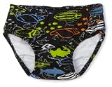 Flap Happy Infant Boy Electric Shark Swim Diaper, Black/Multi, 12 Months