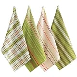 Rosebud Waffleweave Dishtowels Set of 4
