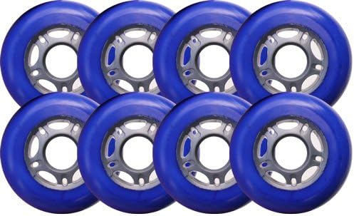 8 ASPHALT HOCKEY FORMULA Roller Skate Wheels 76mm BLUE