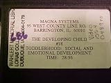 VHS Video Tape of THE DEVELOPING CHILD #18 TODDLERHOOD: SOCIAL AND EMOTIONAL DEVELOPMENT. 29 minutes.