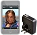 Rix iPod touch�p�V���R���P�[�X �z���C�g �t���ی�V�[�g+AC�A�_�v�^(�u���b�N)�t�� RX-IPSTOW-AC