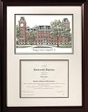 Arkansas Razorbacks Framed Scholar Diploma Frame with Lithograph