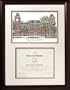 Arkansas Razorbacks Framed Scholar Diploma Frame with Lithograph