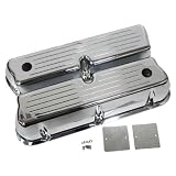 1962-85 Ford Small Block 289-302-351W-5.0L Tall Chrome Aluminum Valve Covers - Ball... by CFR Performance