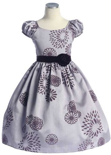 CLEARANCE New Cap Sleeve Shantung Dress in Choice of Ivory or Lilac ~ 2 to 12 Girls Inexpensive Flowergirl Gowns