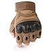 WTACTFUL Fingerless Gloves Half Finger Gloves Size X-Large Brown