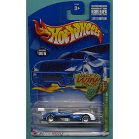 Mattel Hot Wheels 2002 Treasure Hunt 1:64 Scale Blue & White Panoz LMP 1 Roadster 3/12 Die Cast Car #003 Mattel Hot Wheels 2002 Treasure Hunt 1:64 Scale Blue & White Panoz LMP- 1 Roadster 3/12 Die Cast Car #003