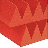Auralex 4SF24ORA 4 Studiofoam Wedge Panels in Orange 6-2'x4'x4 panels