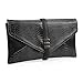 BMC Womens Two-Toned Faux Leather Snakeskin Envelope Clutch Fashion Handbag