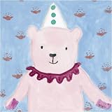 Clown Bear Image Wrap 7 x 7 inches; Takabayashi, Mari