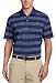 IZOD  Men`s Short Sleeve Polyester Pique Stripe Performance Polo