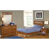 Twin Hillsdale Taylor Falls Wood Low Profile Panel Bed 4 Piece Bedroom Set  ....