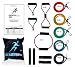 14 Pcs of **Professional Resistance Band Set, Door Anchor,ankle Straps .Yellow 8 Lb.blue 15 Lb.red 25 Lb.green 30 Lb.black 35 Lb. 226lbs of Extreme Resistance *Quality for Life Guarantee *30 Day Money Back