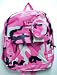 Hot Pink Camouflage Backpack Travel Bag Book Bag Camo