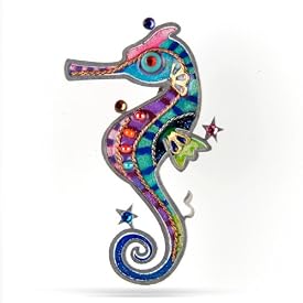 Rainbow Seahorse Pin #0832