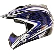 M2R Rampage Adult X2.5 Motocross Motorcycle Helmet - Blue