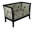 Biedermeier Velvet Settee Loveseat