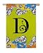 Gablecrest Monogram Silk Reflections Garden Size Flag - D
