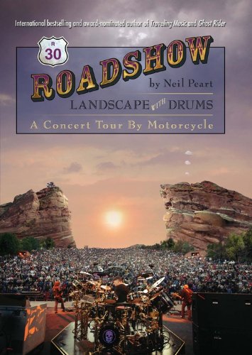 roadshow landscape with drums a concert tour by motorcycle
