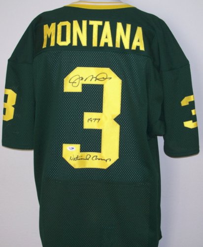 Joe Montana Autographed Notre Dame Custom Jersey with RARE