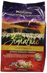 Zignature Lamb Dry Dog Food, 4-Pound