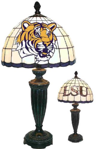 LSU Tigers Stained Glass Desk Lamp