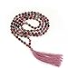 OVALBUY Hand Knotted Heat Treated Agate 6mm 108 Beads Buddhist Prayer Japa Mala for Meditation