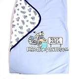 Harley Reversible Baby Blanket (Blue)