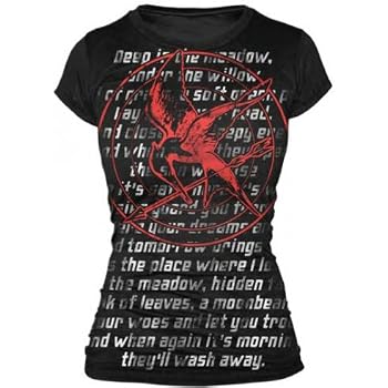 Set A Shopping Price Drop Alert For The Hunger Games - Katniss Song Juniors T-Shirt In Black