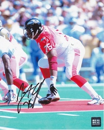 Jonathan Ogden Autographed/Hand Signed Baltimore Ravens 8x10 Pro Bowl Photo
