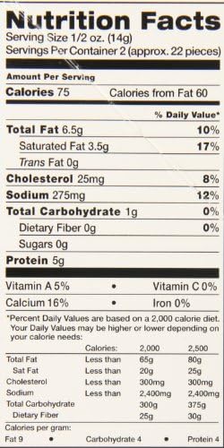 Yummy Health Snack Chips, Cheddar Flavor, 0.988 Ounce (Pack of 6)