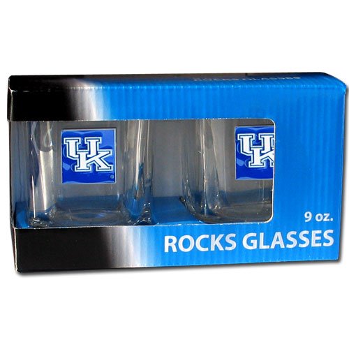 NCAA Kentucky Wildcats Rocks Glass Set