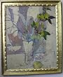Light Mauve Still Life By Carmel Artist Victor Di Gesu, Original Oil Painting on Board - Framed Artwork