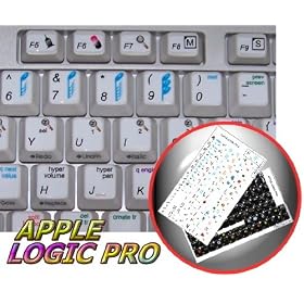 APPLE LOGIC PRO KEYBOARD STICKERS (WHITE)