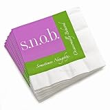 Snob - Sometimes Naughty Occasionally Behaved Beverage Napkins