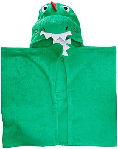 ZOOCCHINIZOOCCHINI Kids Plush Terry Hooded Bath Towel (Devin The Dinosaur)
