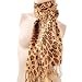 Leopard Animal Print Pashmina Shawl - Orange, Gift Idea