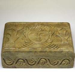 Carved Stone Buddha Box