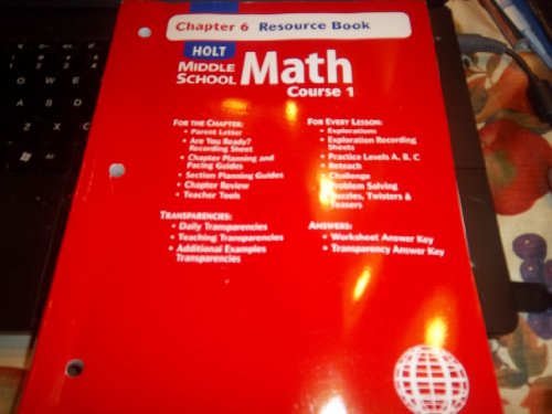 Holt Middle School Math: Course 1 - Chapter 6 Resource Book