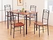 Dirty Oak Finish 5 Piece Dining Set By Coaster Furniture