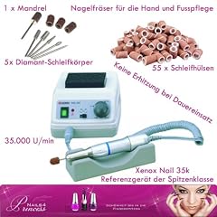 Nagelfr�ser Fr�ser XENOX Proxxon Nail 35K Spezialset f�r die Hand und Fu�pflege Inclusive 61 tlg Schleifk�rper Set