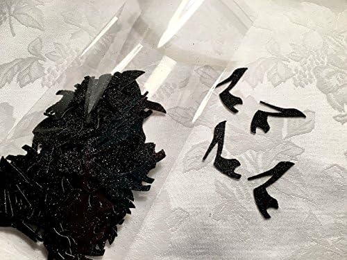 100 Glitter Peep Toe Shoe Confetti, MANY COLORS TO CHOOSE FROM