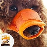 Alfie Pet by Petoga Couture - Matti Adjustable Quick Fit Nylon Mesh Muzzle - Color: Orange, Size: Small