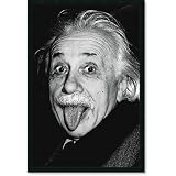 Albert Einstein Funny Face Amped Art - 25.7x37.7