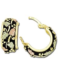 Landstroms Black Hills Gold Antiqued Earrings, with earwire, for pierced ears - 01707