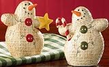 Snowmen Salt & Pepper Shakers Holiday Stockings design By Park Designs