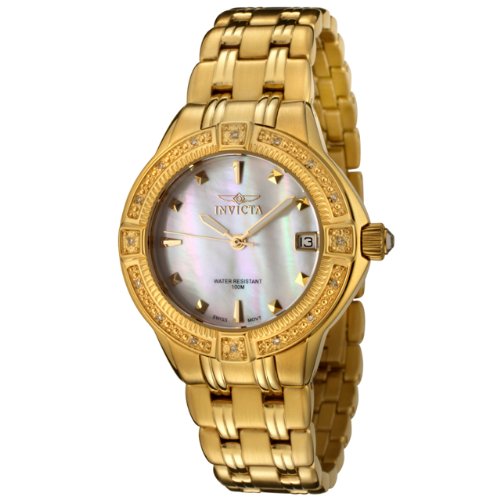 Invicta Women's 0268 II Collection Diamond Accented 18k Gold-Plated Watch