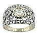 0.95 CT TW ROUND DIAMOND ANTIQUE STYLE ENGAGEMENT RING MADE IN 18K YELLOW GOLD