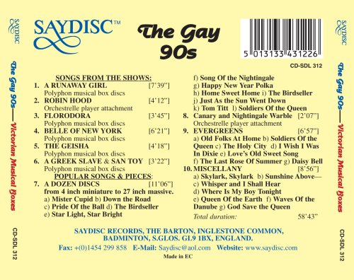 Original album cover of The Gay 90s by Various