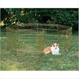 Midwest Gold- Zinc Indoor/Outdoor Exercise Pet Pen, 24W x 24H